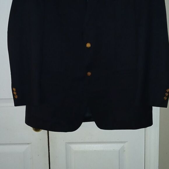Fabrique Au made in Canada Botany 500 Navy blazer suit jacket Sz 41L NWOT - Picture 2 of 8